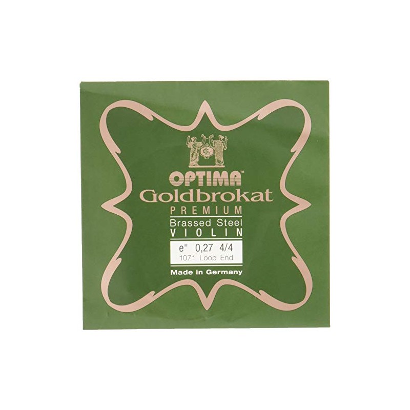 ゴールドブロカット プレミアム ブラス バイオリン弦 E線 (0.27ループエンド)