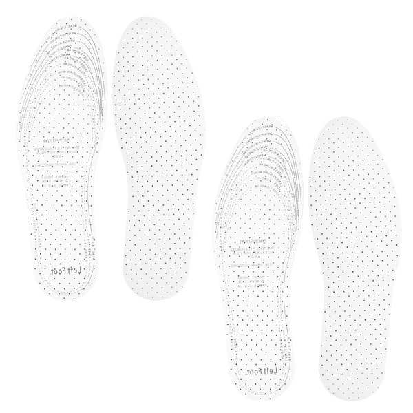Rumyve 2 Pairs Memory Foam Insoles, Anti Odour Cotton Shoe