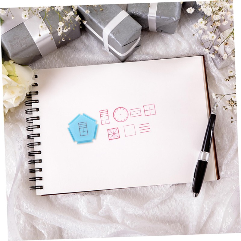 Kisangel Multifunctional Sided Teacher Grading Stamp for Blue Motivation Stamp