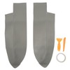 1 Pair Front Door Panel Armrest Cover Microfiber Leather Car