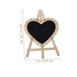 TOVINANNA 1Pc Wooden Nail Display Rack Heart Shaped Manicure Holder for Nail Salon Home Use Multi Functional Color Board for Art Display Decoration