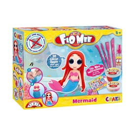 Craze Flo Mee Mermaid FloMee Mermaid Set Air-Drying Fluffy Modelling Clay, Soft
