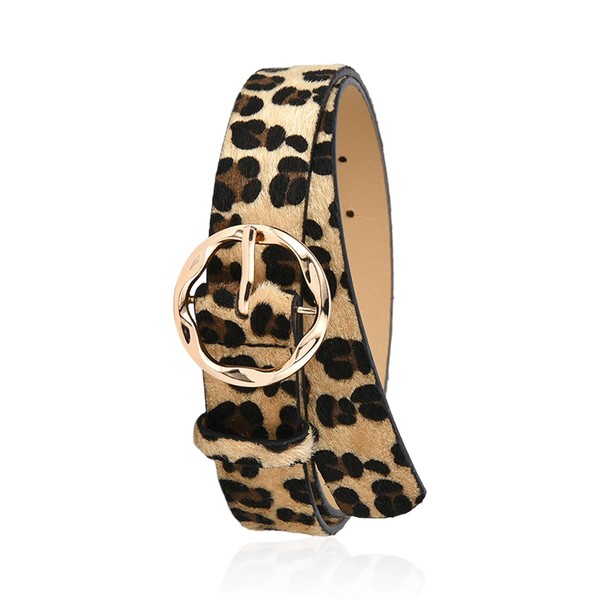 CVFRTT 1 Piece Leopard Print Belt Clothing Decoration Belt Retro