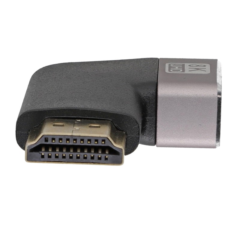 kenable HDMI 2.1 Right Angle Adapter Ultra High Speed 8K60/4K120