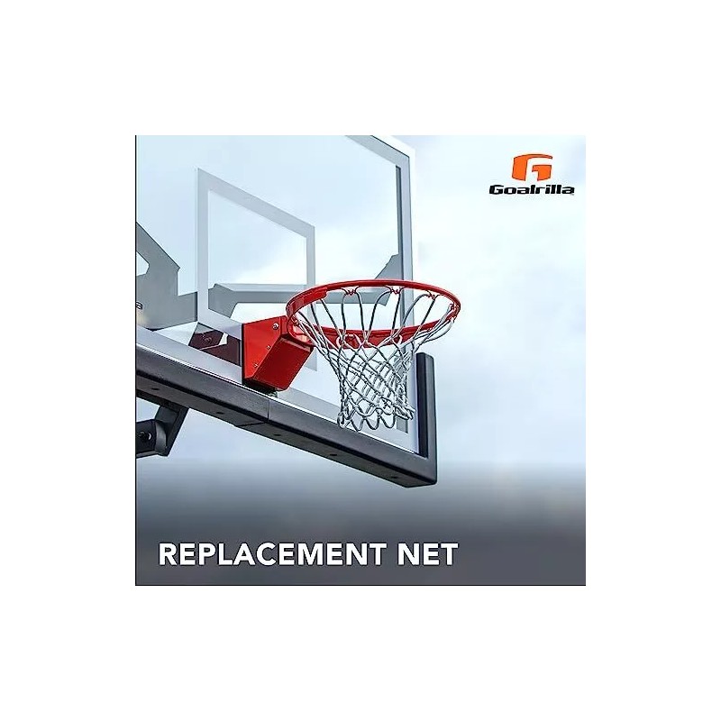 Goalrilla Ultra Heavy Duty All-Weather Nylon basketball Net (White) (B2602W)-new
