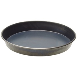 Pentole Agnelli Lamiera Blu Tortiera Tonda per Pizze , Nero, 26 cm