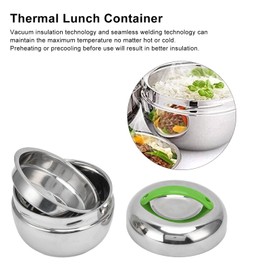 Insulated Lunch Container, 800 ml Stainless Steel Lunch Box, Portable Wide Mouth Lunch Thermos, Leak-proof Design, Stainless Steel Thermos Lunch Box for Hot Food, Children, Adults