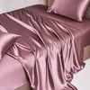 Damier Satin Fitted Sheet 140 x 200 cm Pink Dusky