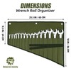 ROCKCOON Wrench Roll Organizer 16 Pockets, Wrench Pouch Roll Up