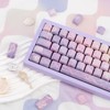 TIMSEKER 136 Keys Purple MOA Profile Keycap Set, Dye Sub