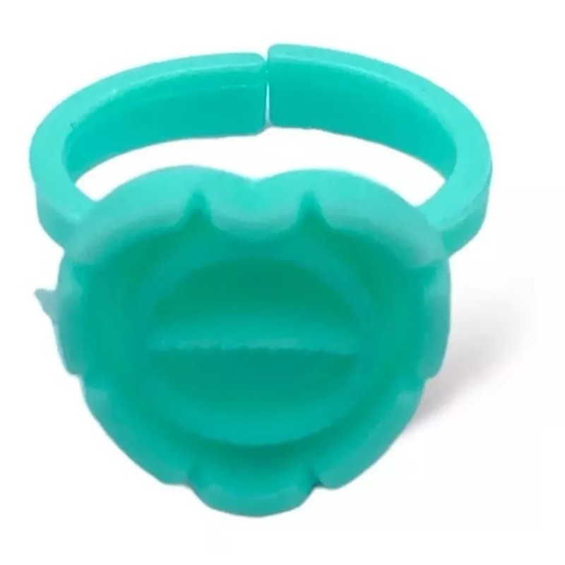 Unic 100 Anillos Para Pegamento Pestañas Mink De Corazon A