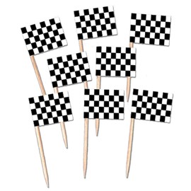 Beistle Checkered Flag Party Picks