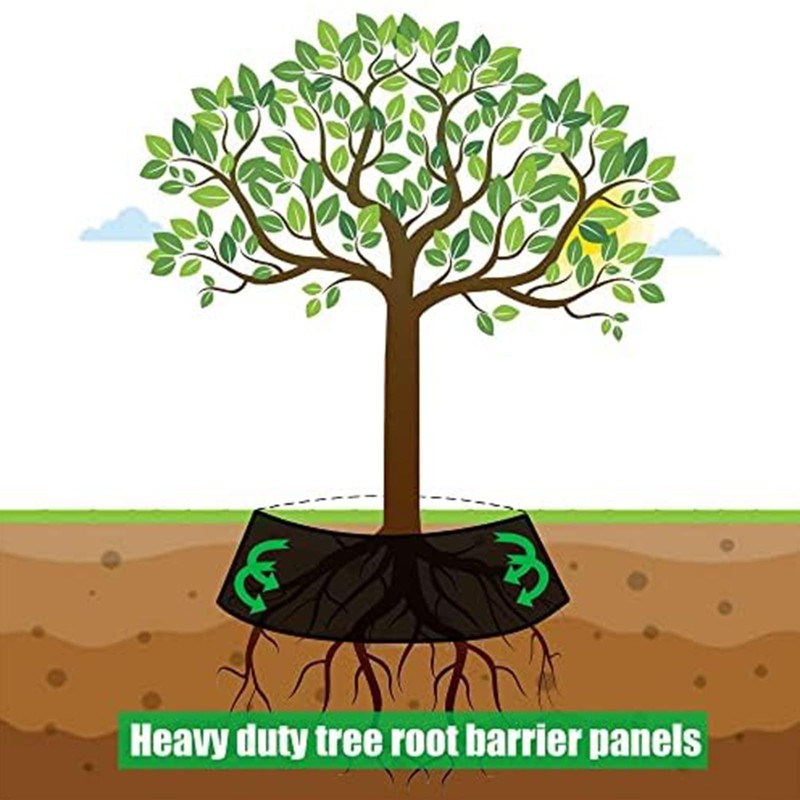 Joewuzun Tree Root Barrier 18in x 25ft x 60mil Root