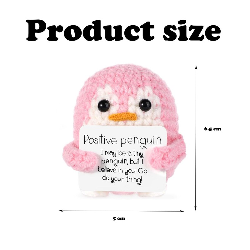 JNGTKL ​Positive Penguin, A Grey Positive Penguin Gifts And A