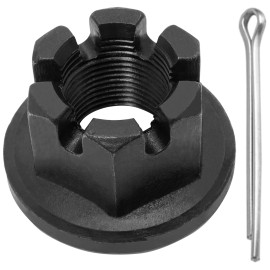 Caltric 501110 Castle Nut w/ Cotter Pin for King Kutter Rotary Gearbox 1"-14 Fine Thread