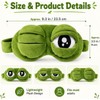 Antifaz para Dormir Gracioso, 3D Frog Sleep Mask, Cute Plush