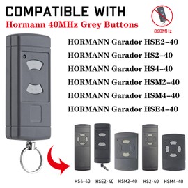 pepape 40.685MHz Garage Door Remote Fob Replacement for HORMANN HSE2-40 HS4-40 HSM4-40 Compatible with Garador Promatic Gate Opener Heldheld Transmitter