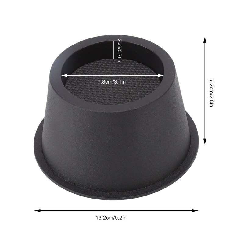 6Pcs Furniture Risers Round Plastic Furniture Lift Riser for Bed