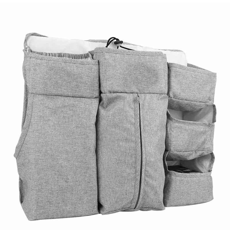 MultiFunctional Baby Bed Hanging Storage Bag Baby Crib Bedside Diaper