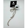 NYUNYU Bag Charm Silver Ball (Christmas Ball Style) - SHIPS