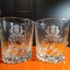 THE GLENLIVET GLENLIVET Scotch Whisky 1824 THISTLE Rocks Glasses FRANCE