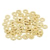 MECCANIXITY 70 Pack Brass Flat Washer, M3 Copper Washers Crush