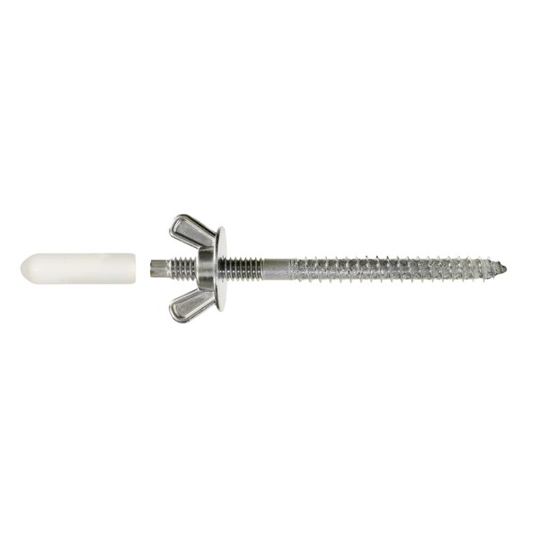 Simpson Strong Tie SPS25344-KT Storm Panel Screw, 302 Stainless Steel, 25 Screws, Wing Nuts and Caps and 1 Hex Driver Bit, 1 Carbide Drill Bit