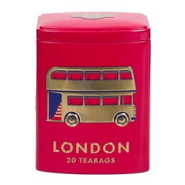 Ahmad Tea London Gifts | Colourful London Caddy with English Breakfast | Gift | London & English Souvenirs | 20 Teabag Sachets | 1 Flavour