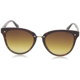 Laundry by Shelli Segal LD276 Metal Bridged Women's Round Sunglasses with 100% UV Protection. Stylish Gifts for Her, 68 mm, Tortoise