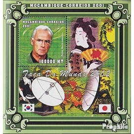 Prophila Collection Mozambique Block77 Mint NH ** MNH 2001 World Cup 2002 (Stamps for Collectors) Football