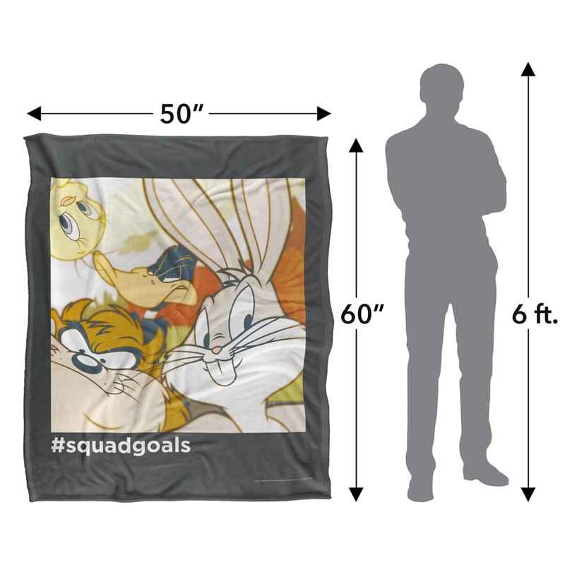 LOGOVISION Looney Tunes Silk Super Soft Throw Blanket 60 x