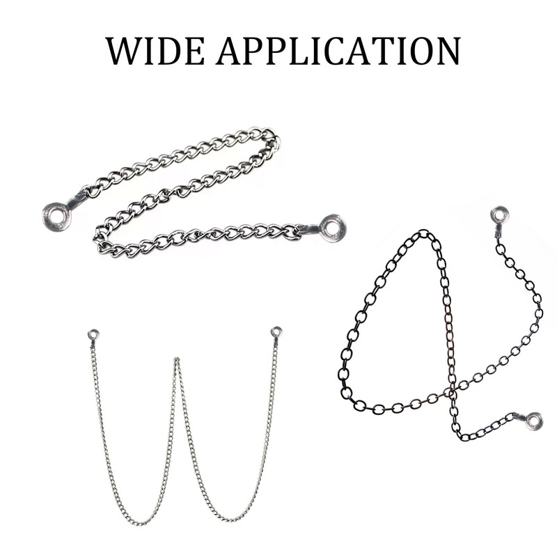 pson 100Pcs 2mm 2.4mm Ball Chain Pull Loop Connectors, Stainless