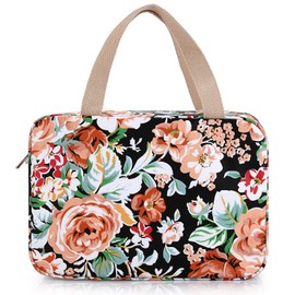 SUMTREE Black Large Capacity Toiletry Bag Organizer for Travel Business Picnic, black, Fashion