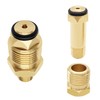 Joywayus 2PCS Brass Soft Nose POL Propane Gas LP Tank