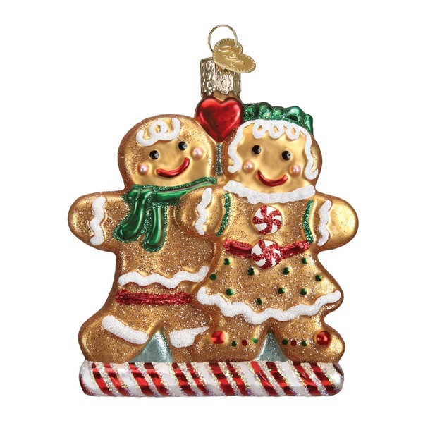 Old World Christmas Ornaments: Gingerbread Collection Glass Blown Ornaments for Christmas Tree, Gingerbread Friends