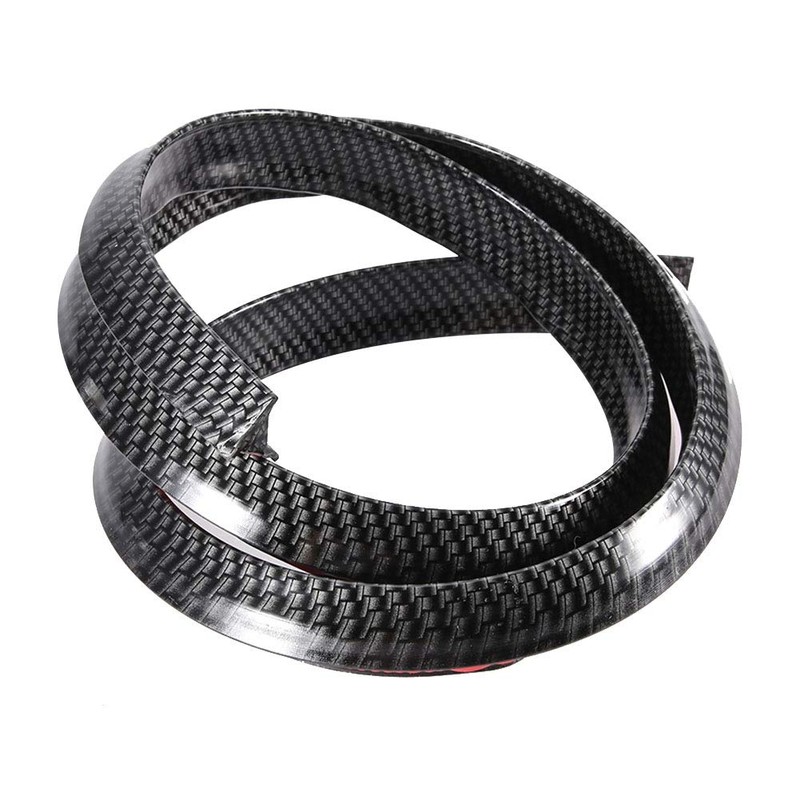 Car Wheel Arch Eyebrows Protector, Universal Carbon Fiber Fenders Flares