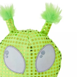 Way to Celebrate! Sparkly Neon Green Alien Plush Valentine's Day Toy by Way To Celebrate 9"