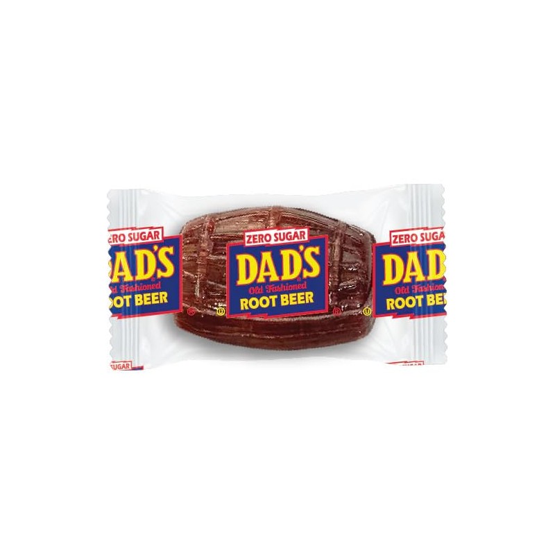 Dad's Sugar Free Root Beer Barrels Hard Candy, Individually Wrapped