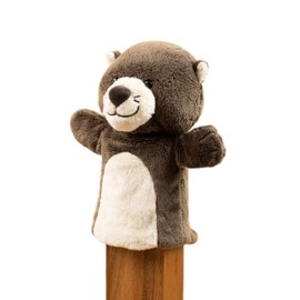 SimpliCute Otter Plush Toy Hand Puppet with Movable Arms - Hand Puppets for Kids All Ages