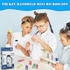 Kids Portable Microscope Set, Mini Pocket Microscope, 60x-120x Handheld Microscope