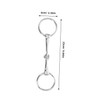 BIUDECO Durable Stainless Steel Horse Bit Tie Ring Heavy Duty