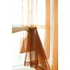 PHILEASY Window Sheer Brown Curtains 72 Inches Long 2 Panels