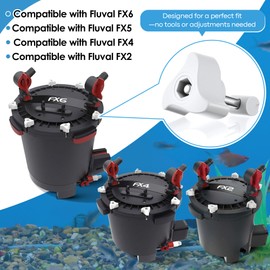 HappyAlley 6 Pack Replacement Parts Compatible with Fluval Canister Filters, Lid Fastener Compatible with Fluval FX6 FX5 FX2 FX4, Secure Fit and Long Lasting