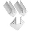 QWORK Galvanized 18-Gauge Hurricane Tie, 40 Pack Steel Connector for