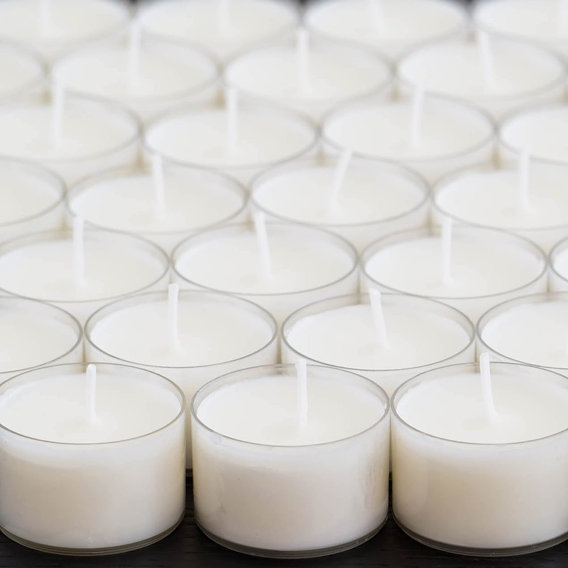 Stonebriar Bulk 96 Pack Unscented Smokeless Long Burning Clear Cup