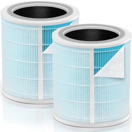 Core 400S Smoke Remover Filter Compatible with LEVOIT Air Purifier Replacement Filter Core 400S-RF Core 400S-RF-SR (LRF-C401-BUS) and LEVOIT Core 400S Air Purifiers, 4 Bonus Pre-Filters Included, 2PCS