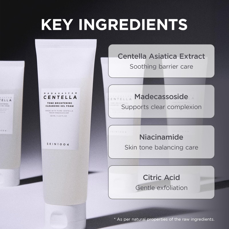 SKIN1004 Tone Brightening Facial Cleansing Foam 125ml / Tone-Brightening Cleansing