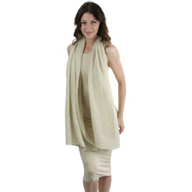 ToBeInStyle Women's Waffle Knit Scarf - Ivory