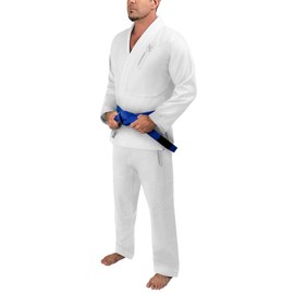 Hayabusa BJJ Gi - Essential Gold Weave Jiu Jitsu Gi for Men and Women, IBJJF Compliant - White, A3