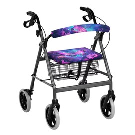 Gomyblomy Aesthetic Butterfly Rollator Walker Accessories for Seniors Soft Rollator Walker Seat and Backrest Covers Washable Walker Seat Covers for Women Dust Cover Protection